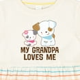 thumbnail image 4 of Inktastic My Grandpa Loves Me Girls Girls Baby Dress, 4 of 5