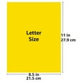 thumbnail image 3 of UOFFICE Colored Bond Paper Bundle 8.5" x 11", 20lbs, 100 Pages, Yellow, 3 of 9