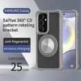thumbnail image 2 of For Samsung Galaxy S25/ S24 Case Compatible with MagSafe CD Vein Kickstand TPU + PC Phone Cover, 2 of 4