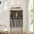 thumbnail image 7 of Record Player Stand with Album Storage - Mid-Century Modern Design, 7 of 7