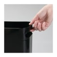 thumbnail image 5 of mDesign Plastic Small 1.5 Gallon/5.7 Liter Trash Can with Handles, 2 Pack, Black, 5 of 9
