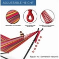 thumbnail image 3 of Ezone Adjustable Hammock Bed with Space Saving Steel Stand - Portable, Easy Set Up Indoor/Outdoor Hammock for Two, 3 of 5
