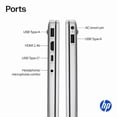 thumbnail image 3 of HP 14" HD Laptop, AMD Athlon Silver 7120U, 4GB RAM, 256GB SSD,Long Battery Life, 12-Month Microsoft 365 Included, Windows 11 Home, Copilot AI, Natural Silver with Mazepoly Accessories, 3 of 7
