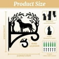 thumbnail image 2 of Iron Hanging Plant Hanger Bracket Wall Mounted Plant Hooks Dog 338x397x1.8mm, 2 of 9