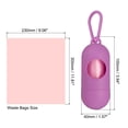 thumbnail image 2 of Unique Bargains Distributeur de Sacs à Déchets Solide et Étanche Rose, 15 Unités / 1 Rouleau, 2 of 5