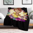 thumbnail image 5 of Fancy Nancy Cartoon Blanket, Soft Cozy Fluffy Plush Throw Blanket for Boys Girls Young Adults, Warm Flannel Blanket for Living Room Bedroom Couch Bed 50"x60", 5 of 8
