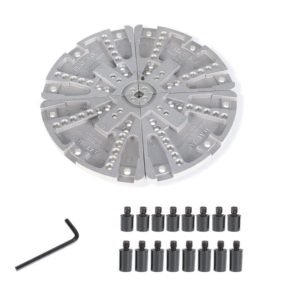 findmall 8-1/4 Flat Lathe Chuck Jaws for Finishing and Polishing Woodturning Bowl and Plate Bottoms
