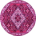 thumbnail image 1 of Ahgly Company Indoor Round Persian Pink Traditional Area Rugs, 6' Round, 1 of 4
