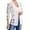 A1#White1401, variant on Women's Lace Spliced Blazer Lapel Three Quarter Sleeve Suit Jacket With Pockets