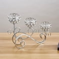 thumbnail image 2 of Crystal Candle Holder 3 Candle Sticks Holder Candelabras for Wedding Party Centerpiece Table Living Room Dining Room Decor, 2 of 7