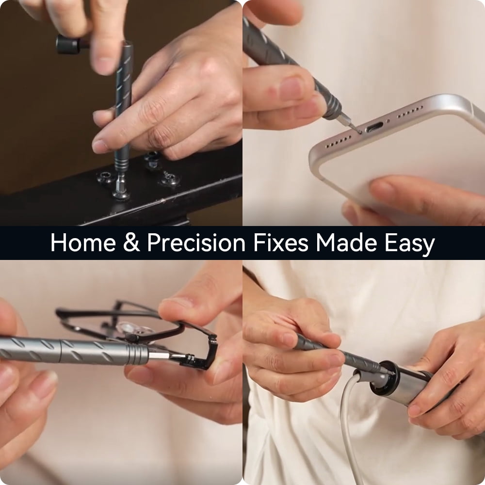 Unfold the All-in-One Home & Precision Toolkit 55 Pieces tools Screwdriver Set for iPhone, MacBook, Computer, Laptop, PC, Watch and Jewlry