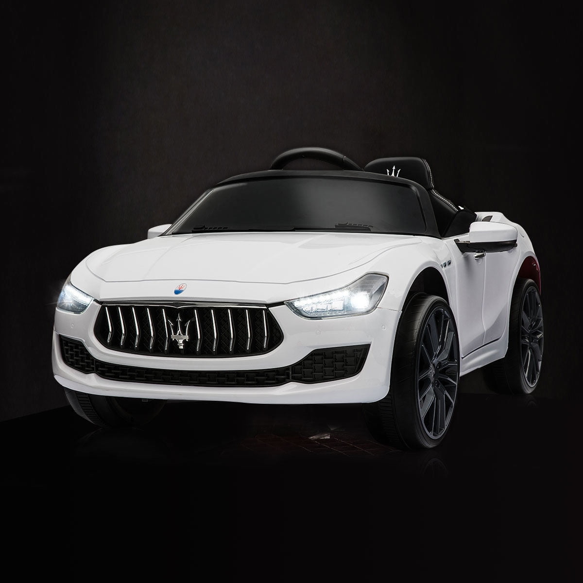 CIPACHO 12V Kids Ride On Car with Remote Control, Rechargeable Electric Vehicle Cars for Boys Girls, White