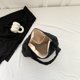 thumbnail image 3 of Bolso de mano acolchado para mujer Bolso acolchado con forma de nube suave Bolso bandolera (Negro), 3 of 8
