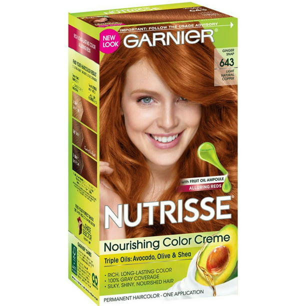 Garnier Nutrisse Nourishing Color Creme [643] Light Natural Copper 1 ea  (Pack of 2) 