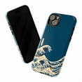 thumbnail image 3 of The Great Wave Phone Case, Japanese Ukiyo-e Art Inspired Ocean Wave Design Protective Cover for iPhone 16 15 14 13 12 11 Pro Max Mini, 3 of 5