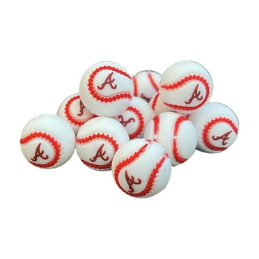 Atlanta Focal Bead Sports Baseball 12pk 0.76 for Bulk Keychains Silicone Charm Brave Beadable Pens Freshie Hangers Logo Georgia