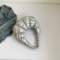 thumbnail image 4 of Bolso Mano JShteea Cloud para Mujer plisado PU plata, 4 of 9