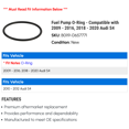 thumbnail image 2 of Fuel Pump O-Ring - Compatible with 2009 - 2016, 2018 - 2020 Audi S4 2010 2011 2012 2013 2014 2015 2019, 2 of 2