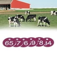 thumbnail image 3 of 50 Pcs Numbered Label Round Beautiful Beehive Tags for Beekeeping Animal Husbandry, 3 of 7