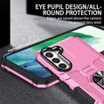 thumbnail image 3 of Allytechgroup for Samsung Galaxy A55 Case with Stand, [Built-in Kickstand] Support Magnetic Car Phone Mount Military Grade Drop Protection Phone Case for Samsung Galaxy A55, Pink, 3 of 10