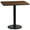 Walnut, variant on Emma + Oliver 24"x30" Rectangular Natural Laminate Table Top with 18"RD Base