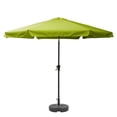 thumbnail image 1 of CorLiving 10ft Large Round, Market Outdoor Patio Umbrella with Side Flaps, Steel Frame and Round Fillable Base, 1 of 8