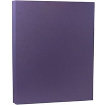 JAM Paper & Envelope Cardstock, 8 1/2 x 11, 80lb Dark Purple, 50 per Pack