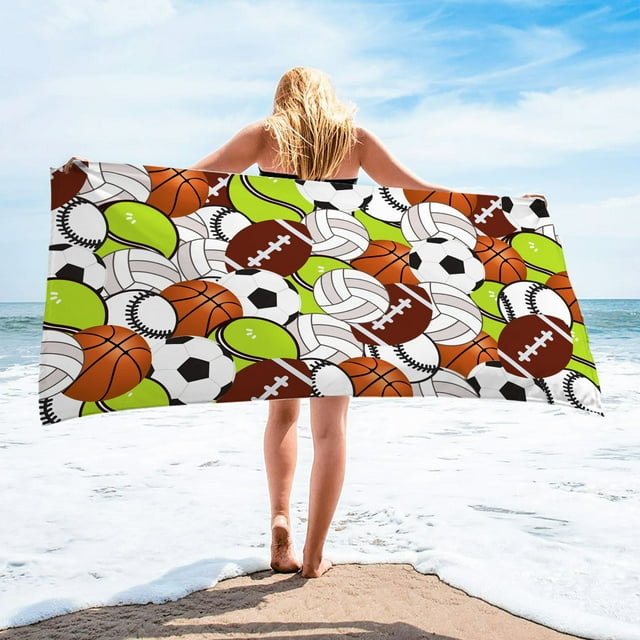 Daily Violete Microfiber Beach Towel Super Lightweight Colorful Bath Towel Sandproof Beach Blanket Multi-Purpose Towel For Travel Swimming Pool 30x60 Inch