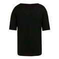 thumbnail image 5 of Frontwalk Mens Summer Tops V Neck T-shirt Short Sleeve T Shirts Daily Wear Plain Pullover Solid Color Blouse Black M, 5 of 5