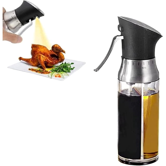 Pulverizador de aceite para cocinar, pulverizador de aceite de oliva portátil controlable, pulverizador de aceite, botella de aceite y vinagre, dispensador de ollas para cocinar, asar a la p