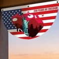 thumbnail image 3 of USA 250th Anniversary (1776-2026) Fan-Shaped Commemorative Flag - Patriotic "America 250 Years of Freedom" Bunting for Porch, Party & Home Decor Style 1, 3 of 5