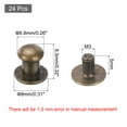 thumbnail image 2 of 24 piezas de pomos redondos mini de 0.26'' x 0.31'', tiradores pequeños para cajones, pomos para armarios, bronce, 2 of 6