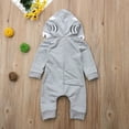 ZINTAOZT Infant Baby Boy Girl Shark Hooded Romper Long Sleeve Zipper