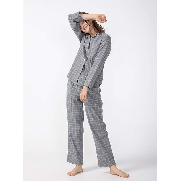Ensemble Pyjama pour Femmes 100% Coton Flanelle Tissé Pyjama