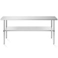thumbnail image 2 of KUTLER Stainless Steel Table for Prep and Work 24 x 72 Inches, NSF Heavy Duty Commercial Kitchen Table for Restaurant, 2 of 7