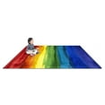 thumbnail image 3 of Joy CarpetsRainbow Magic 7'8" x 10'9" area rug in color Rainbow-Color:Rainbow,Material:Nylon, 3 of 5
