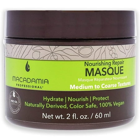 Macadamia Professional Hair Care Sulfate & Paraben Free Natural Organic Cruelty-Free Vegan Hair Products Nourishing Repair Masque -Replenishes Moisture, Strengthens and Improves Elasticity,2 fl Oz