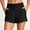 *Black, variant on Binmer Women's High Waisted Drawstring Stretch Shorts with Pockets ,Casual Soft Comfortable Athletic Short for Yoga Black,Women's Plus L