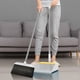 thumbnail image 1 of Juego de escoba y recogedor para el hogar | Dientes autolimpiantes, almacenamiento de pie, mango de ángulo ajustable, plástico liviano, 43 pulgadas de largo - Limpieza comercial de servicio pesado, 1 of 6