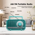 thumbnail image 2 of Radio AM FM portátil Audiocrazy con Bluetooth y altavoz verde, 2 of 7