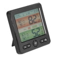 thumbnail image 5 of Temperatura interior Indicador de humedad Reloj Pantalla grande Pantalla digital electrónica Termómetro Higrómetro TS‑6211Negro, 5 of 5