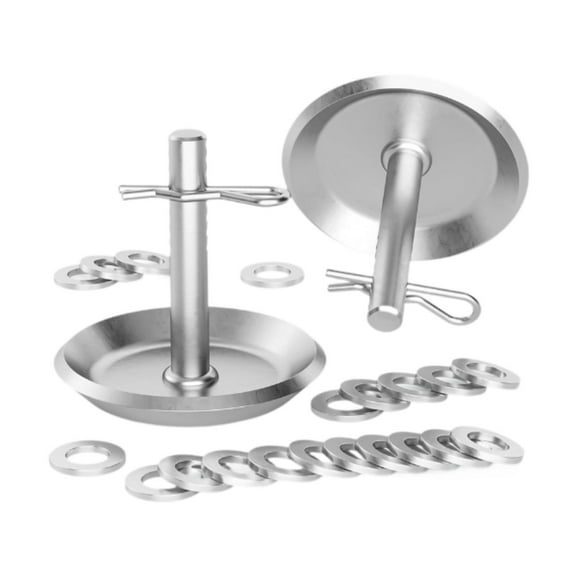 figatia 2Pcs Snow Plow Skid Shoes 2205071 2208864 Accessories for ATV UTV Snow Remove Automotive Parts with Quick Release Cotter Pins with Spacers