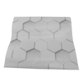 thumbnail image 2 of Papel tapiz de vinilo 3D hexagonal blanco de 6 m, 2 unidades, papel tapiz autoadhesivo, papel de contacto de madera decorativo, 2 of 8
