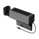 thumbnail image 1 of Organizador de espacio de asiento de gran capacidad de Metal con bolsillo lateral para asiento de coche USB para almacenamiento Interior de coche negro, 1 of 12