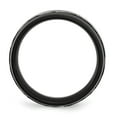 thumbnail image 5 of Auriga Fine Jewelry Stainless Steel 8 mm Black IP-plated Brushed and Polished Band for Women Size 10, 5 of 6