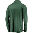 thumbnail image 3 of Men's Green Athletics Iconic Striated Primary Logo Raglan Quarter-Zip Pullover Jacket, 3 of 3