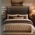 thumbnail image 4 of Cabecera Matrimonial Lumen  Café Vinil Raya Vertical 3 En 1 Moderna, 4 of 7