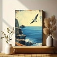 thumbnail image 6 of Qisvanset 12x16 Inch With Frame 2D Flat Wall Art Psalm Vintage Pattern Bible Verse Coastal Home Wall Art, 6 of 8