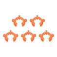 thumbnail image 5 of Uxcell Plastic Mounting Clamp Lab Joint Clip for 34/28 or 34/45 Glass Taper Joints Orange 5 Pack, 5 of 5