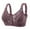 A01-Purple, variant on Bras for Women Back Closure Mesh Crossover Seamless Full Coverage No Underwire Breathable Soft Support(A01-Pink,52)